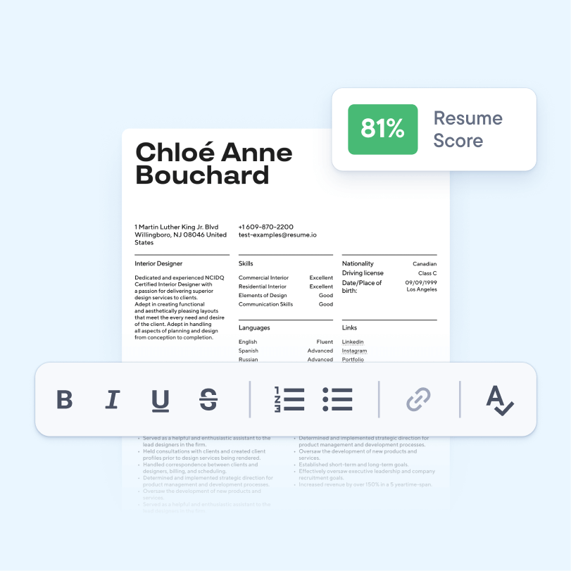 Resume.io Homepage Redesign
